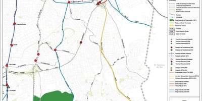 Mappa di) San Paolo - trasporti Pubblici