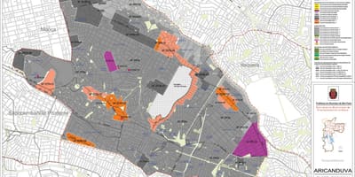 Mappa di Aricanduva-Vila Formosa São Paulo - Occupazione del suolo