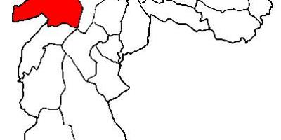Mappa di Butantã sub-prefettura di São Paulo