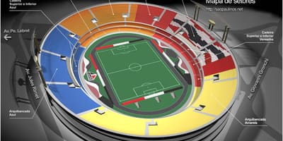 Mappa di Cícero-Pompeu de Toledo São Paulo stadio