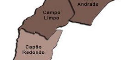Mappa di Campo Limpo sub-prefettura