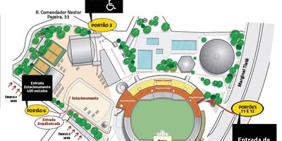 Mappa di Canindé stadio