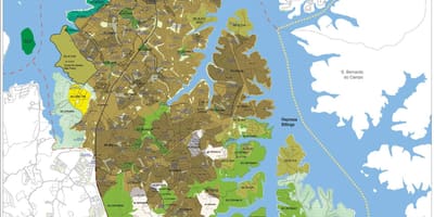 Mappa di Capela do Socorro São Paulo - Occupazione del suolo