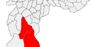 Mappa di Capela do Socorro sub-prefettura di São Paulo