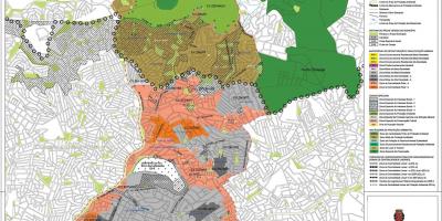 Mappa di Casa Verde San Paolo - Occupazione del suolo
