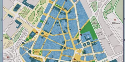 Mappa del centro storico di São Paulo