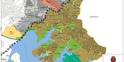 Mappa di Cidade p. ademar São Paulo - Occupazione del suolo