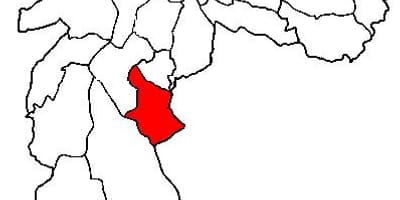 Mappa di Cidade p. ademar sub-prefettura di São Paulo