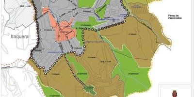 Mappa di Cidade Tiradentes São Paulo - Occupazione del suolo