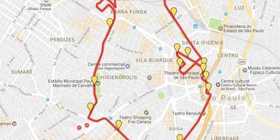 Mappa della Corrida Internazionale di São Silvestre