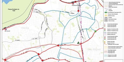 Mappa di Ermelino Matarazzo São Paulo - trasporti Pubblici