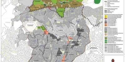 Mappa di Freguesia do Ó São Paulo - Occupazione del suolo