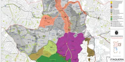 Mappa di Itaquera São Paulo - Occupazione del suolo