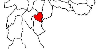 Mappa di Jabaquara sub-prefettura di São Paulo