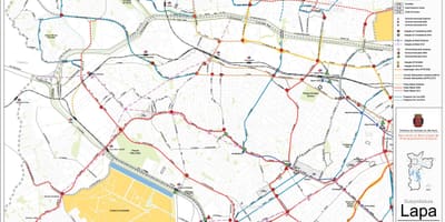 Mappa di Lapa São Paulo - trasporti Pubblici