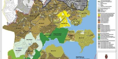 Mappa di M'Boi Mirim São Paulo - Occupazione del suolo