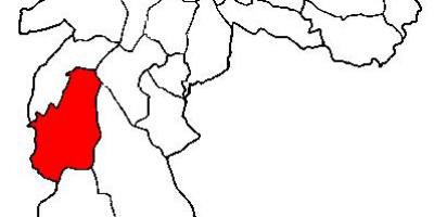 Mappa di M'Boi Mirim sub-prefettura di São Paulo
