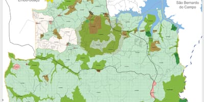 Mappa di Parelheiros São Paulo - Occupazione del suolo