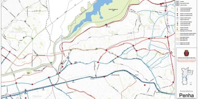Mappa di Penha São Paulo - trasporti Pubblici