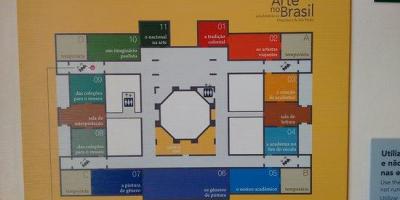 Mappa della pinacoteca di Stato di São Paulo