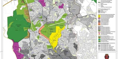 Mappa di Pirituba-Jaraguá São Paulo - Occupazione del suolo