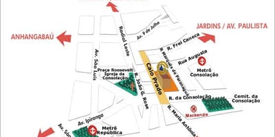 Mappa della Pontificia Università Cattolica di San Paolo