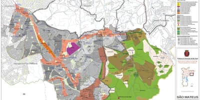 Mappa di São Mateus São Paulo - Occupazione del suolo