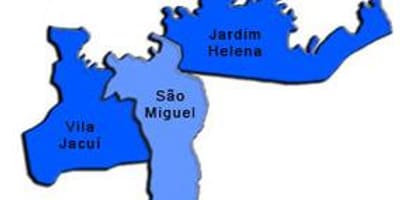 Mappa di São Miguel Paulista sub-prefettura