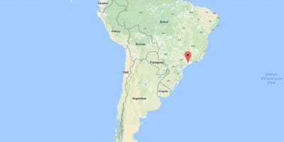 Mappa di São Paulo in Sud America