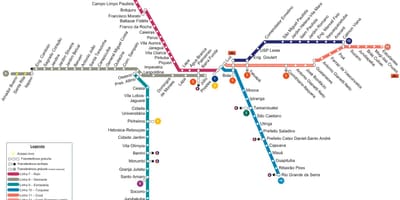 Mappa di São Paulo CPTM