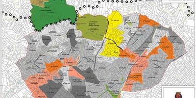 Mappa di Santana São Paulo - Occupazione del suolo
