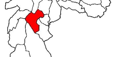 Mappa di Santo Amaro sub-prefettura di São Paulo