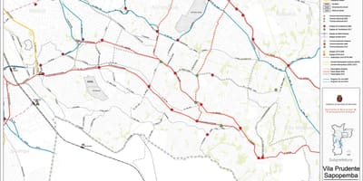Mappa di Sapopembra São Paulo - trasporti Pubblici