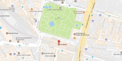 Mappa della stazione di la Luz São Paulo