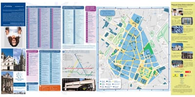 Mappa del centro storico di triangolo São Paulo