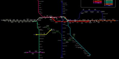 Mappa di São Paulo CPTM metro