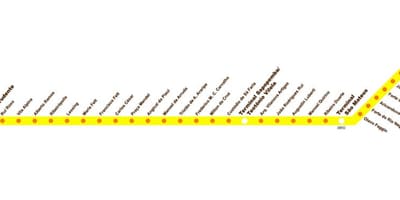 Mappa del terminal Sacomã Espresso Tiradentes