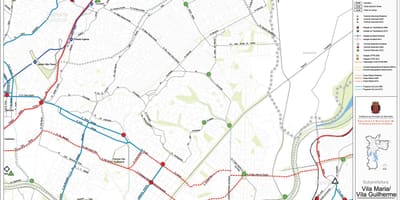 Mappa di Vila Maria São Paulo - trasporti Pubblici