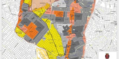 Mappa di Vila Mariana, São Paulo - Occupazione del suolo