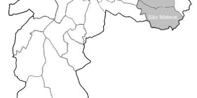 Mappa della zona Leste 1 São Paulo