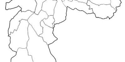 Mappa della zona di Nordeste (São Paulo
